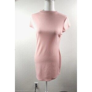 NWT Pretty Little Thing Pink High  Bodycon Mini Dress Size 10